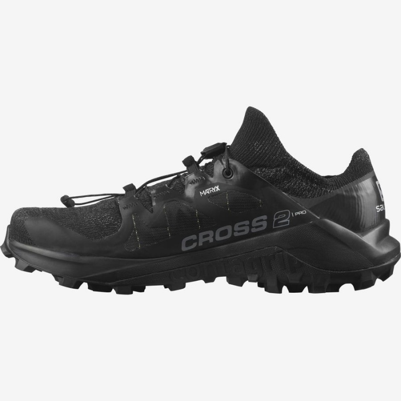 Zapatillas Trail Running Salomon CROSS PRO 2 Hombre Negras | UY 3530LIS