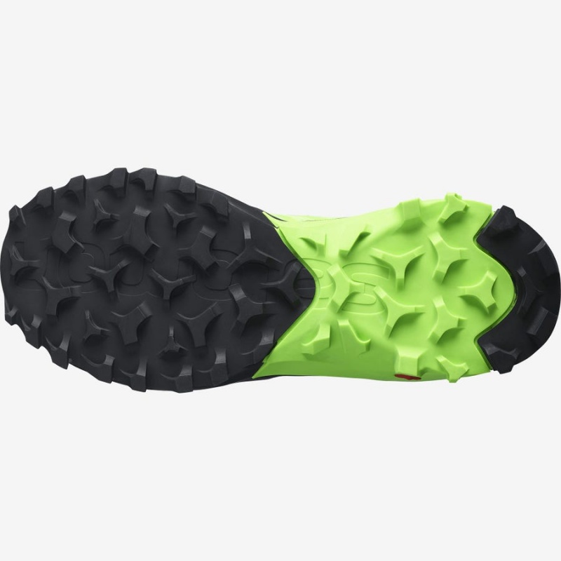 Zapatillas Trail Running Salomon MADCROSS Hombre Negras Verde | UY 3532XYU