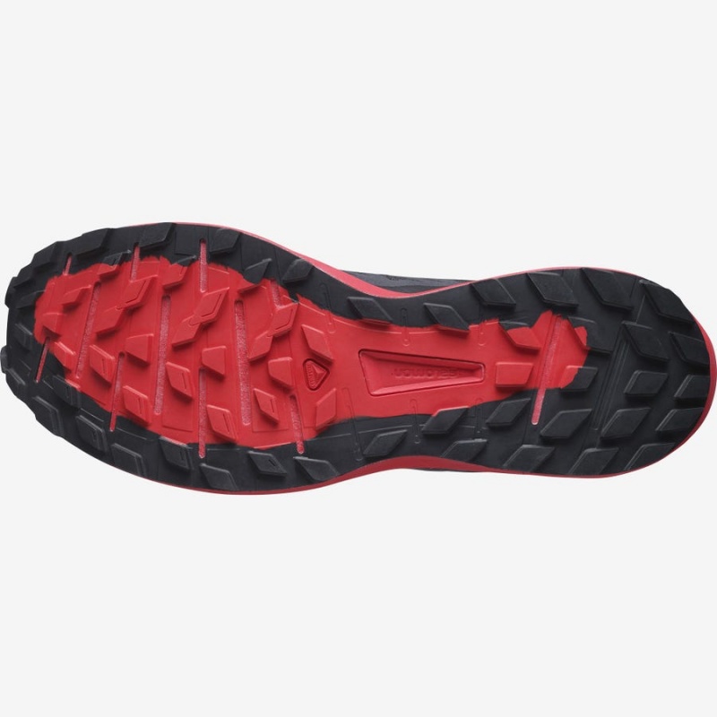 Zapatillas Trail Running Salomon SENSE RIDE 4 Hombre Negras Rojas | UY 3492UZG