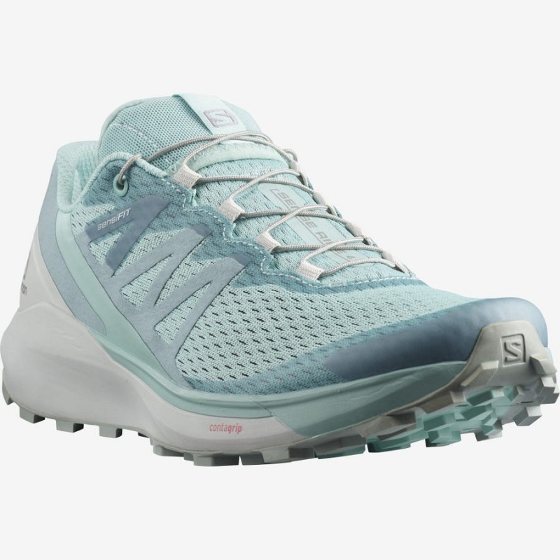 Zapatillas Trail Running Salomon SENSE RIDE 4 Mujer Verde Menta | UY 2750LIS