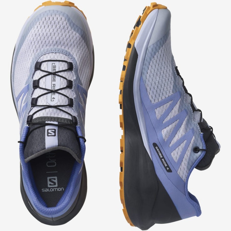 Zapatillas Trail Running Salomon SENSE RIDE 4 Mujer Azules | UY 2748JPQ