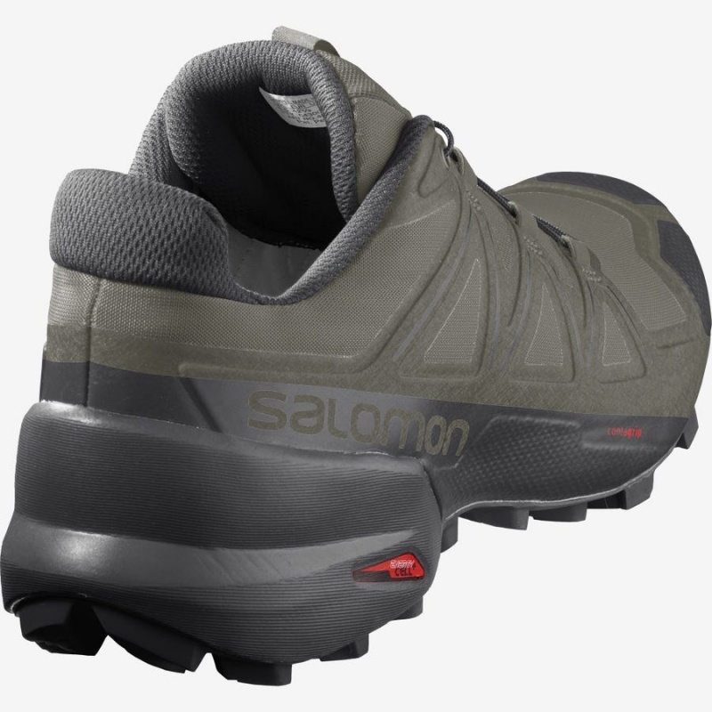 Zapatillas Trail Running Salomon SPEEDCROSS 5 Hombre Verde Oliva | UY 3515AHK