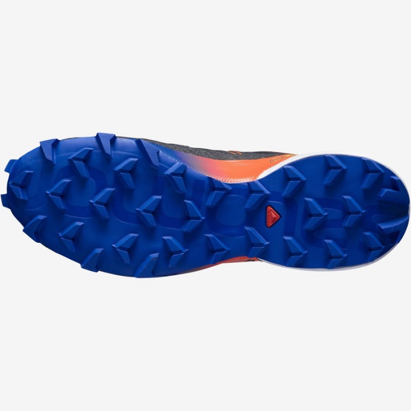 Zapatillas Trail Running Salomon SPEEDCROSS 5 RACING PACK Hombre Negras Azules | UY 3503JPQ