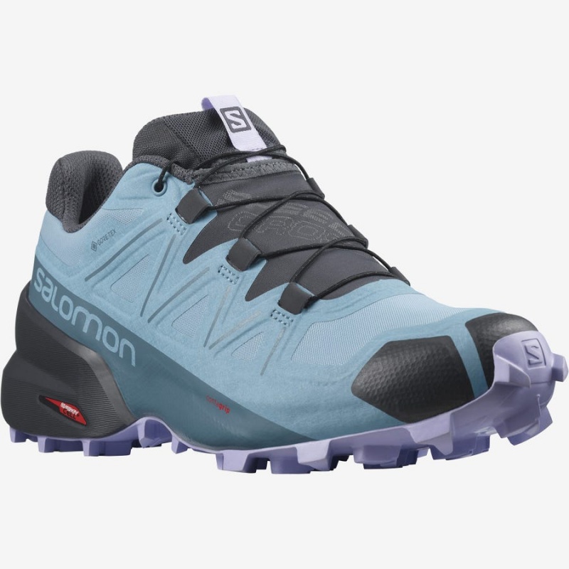 Zapatillas Trail Running Salomon SPEEDCROSS 5 GORE-TEX Mujer Azules | UY 2758QMA