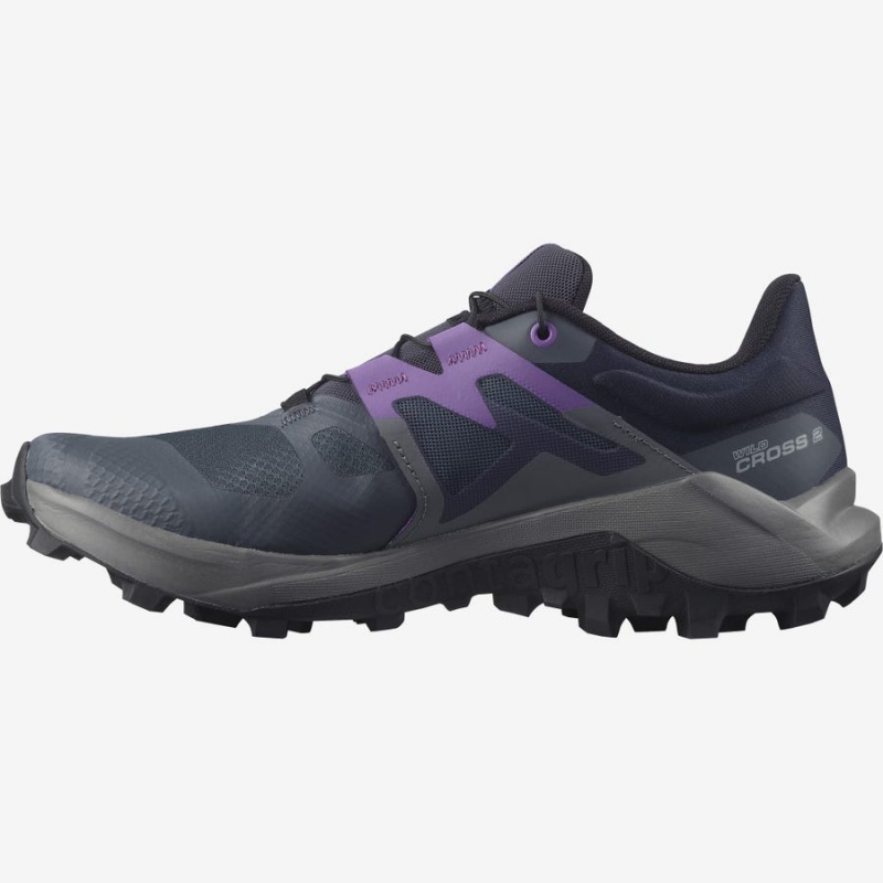 Zapatillas Trail Running Salomon WILDCROSS 2 Mujer Moradas | UY 2780CTV