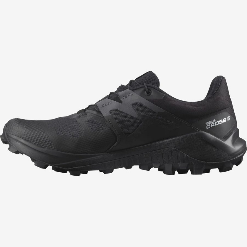 Zapatillas Trail Running Salomon WILDCROSS 2 GORE-TEX Hombre Negras | UY 3536NWY