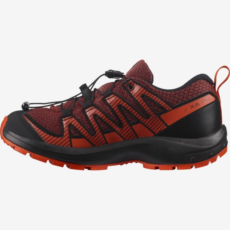 Zapatillas Trail Running Salomon XA PRO V8 Niños Naranjas | UY 2032ZUT