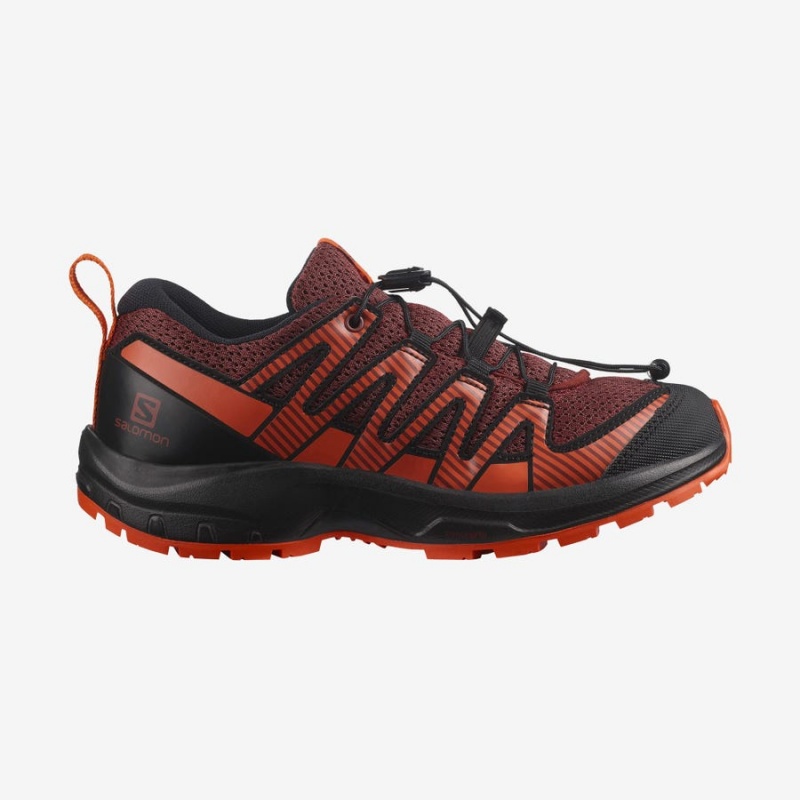 Zapatillas Trail Running Salomon XA PRO V8 Niños Naranjas | UY 2032ZUT