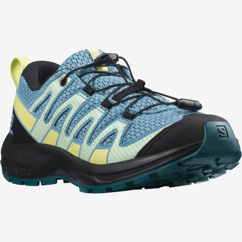 Zapatillas Trail Running Salomon XA PRO V8 Niños Azules | UY 2031LIS