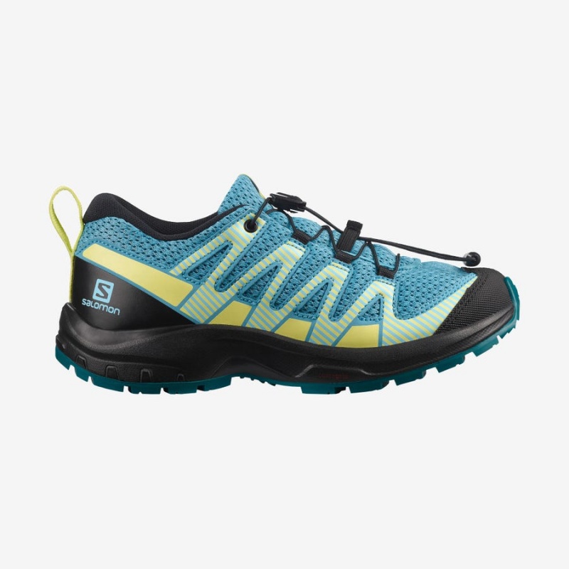 Zapatillas Trail Running Salomon XA PRO V8 Niños Azules | UY 2031LIS