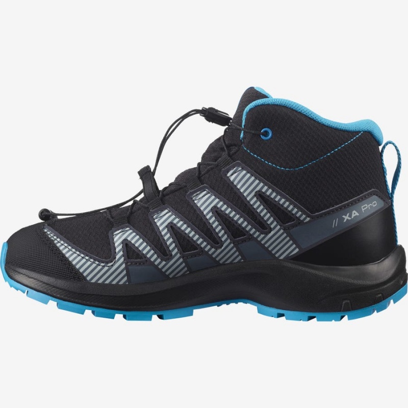 Zapatillas Trail Running Salomon XA PRO V8 MID CLIMASALOMON™ WATERPROOF Niños Negras | UY 2028HAP