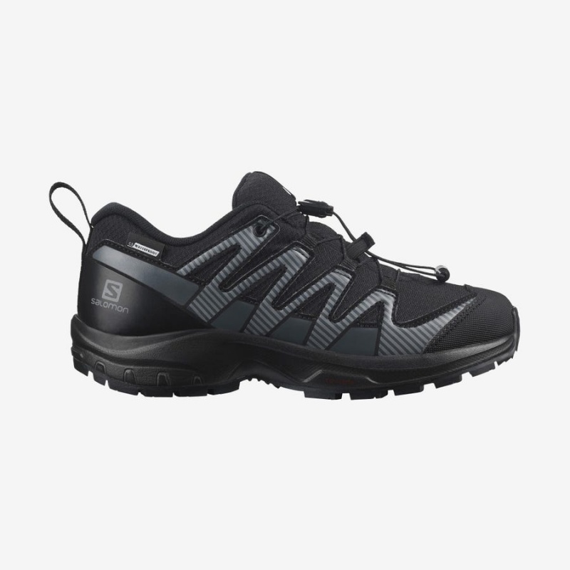 Zapatillas Trail Running Salomon XA PRO V8 CLIMASALOMON™ WATERPROOF Niños Negras | UY 2023AHK