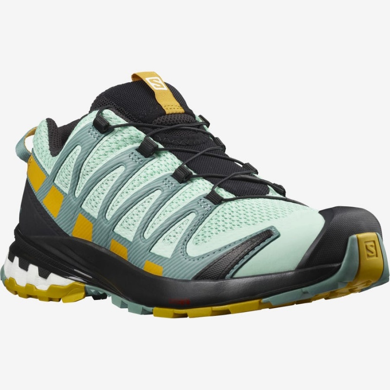 Zapatillas Trail Running Salomon XA PRO 3D v8 Mujer Verde Oliva | UY 2770SGL