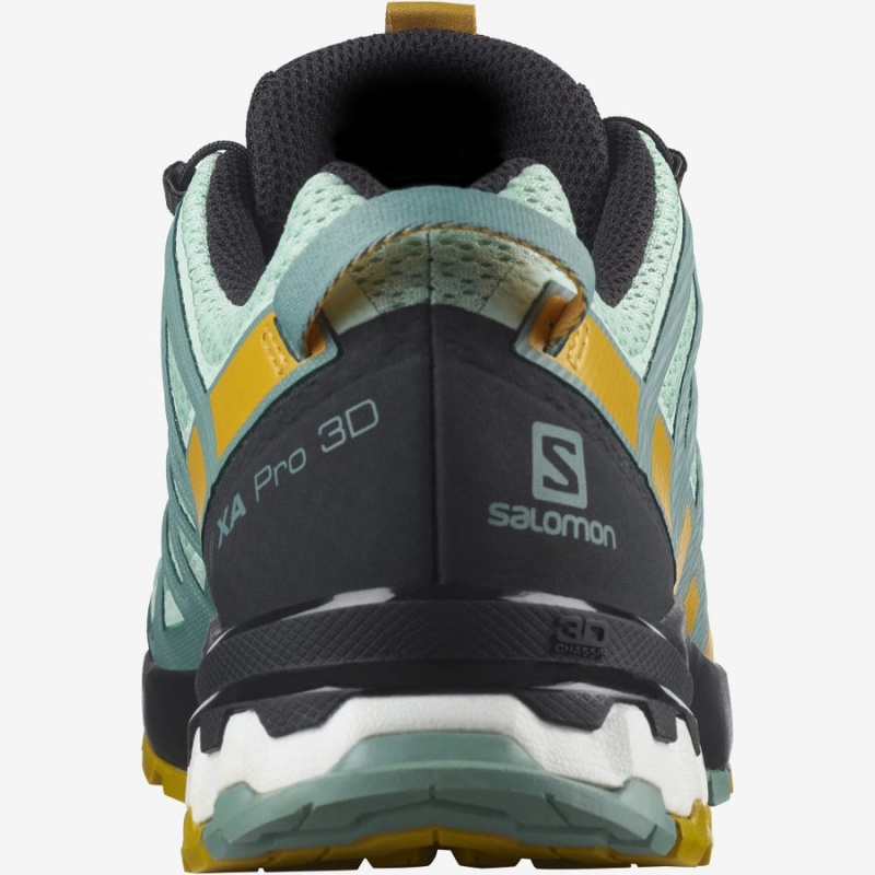 Zapatillas Trail Running Salomon XA PRO 3D v8 Mujer Verde Oliva | UY 2770SGL