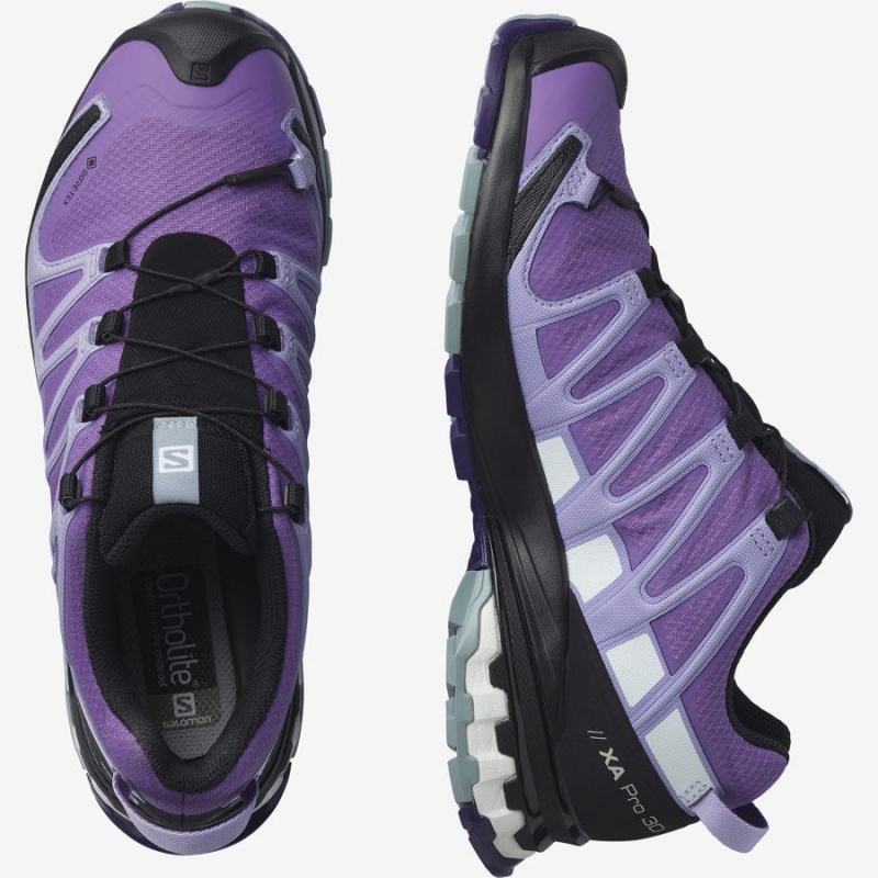 Zapatillas Trail Running Salomon XA PRO 3D v8 GORE-TEX Mujer Moradas | UY 2764UZG