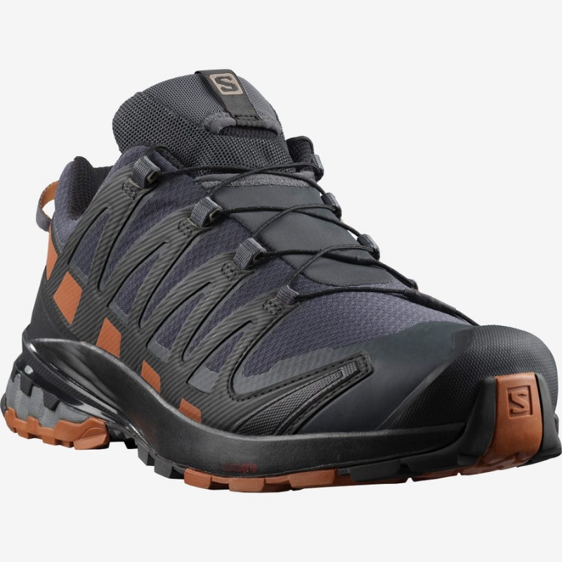 Zapatillas Trail Running Salomon XA PRO 3D V8 GORE-TEX WIDE Hombre Negras | UY 3537MQZ