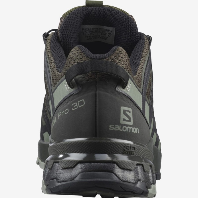 Zapatillas Trail Running Salomon XA PRO 3D V8 WIDE Hombre Moradas Gris | UY 3529KOR