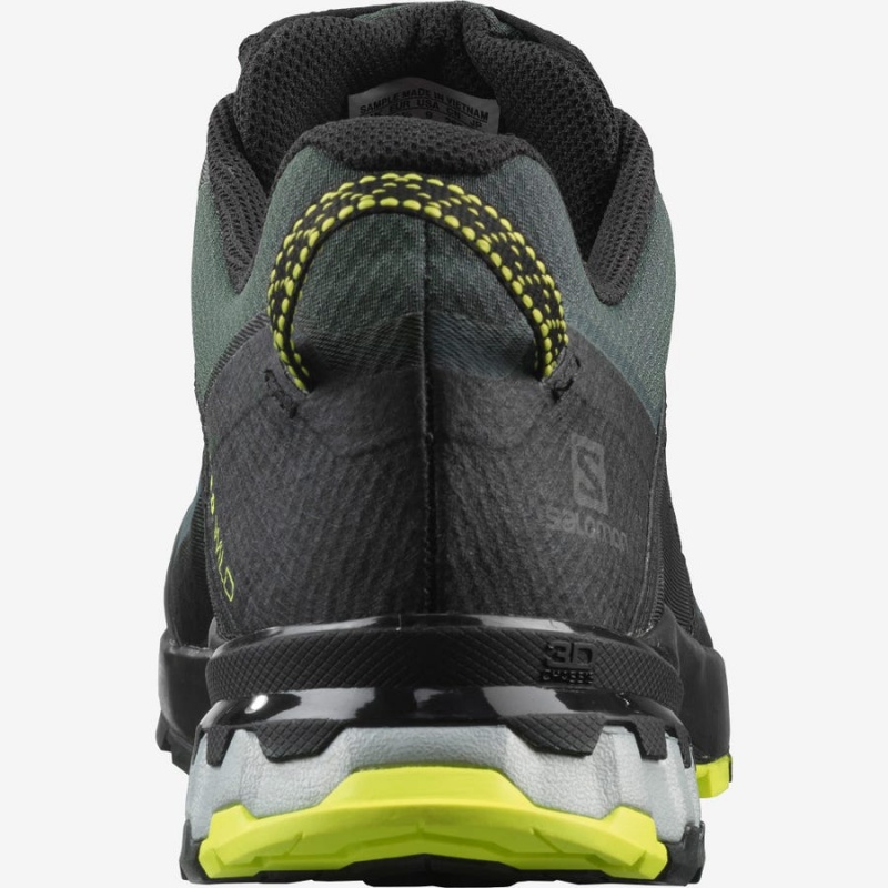 Zapatillas Trail Running Salomon XA WILD GORE-TEX Hombre Negras Verde Oliva | UY 3501GSO