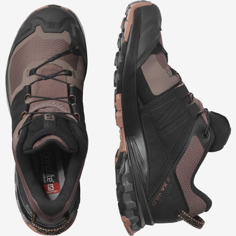 Zapatillas Trail Running Salomon XA WILD Mujer Negras | UY 2755BEX