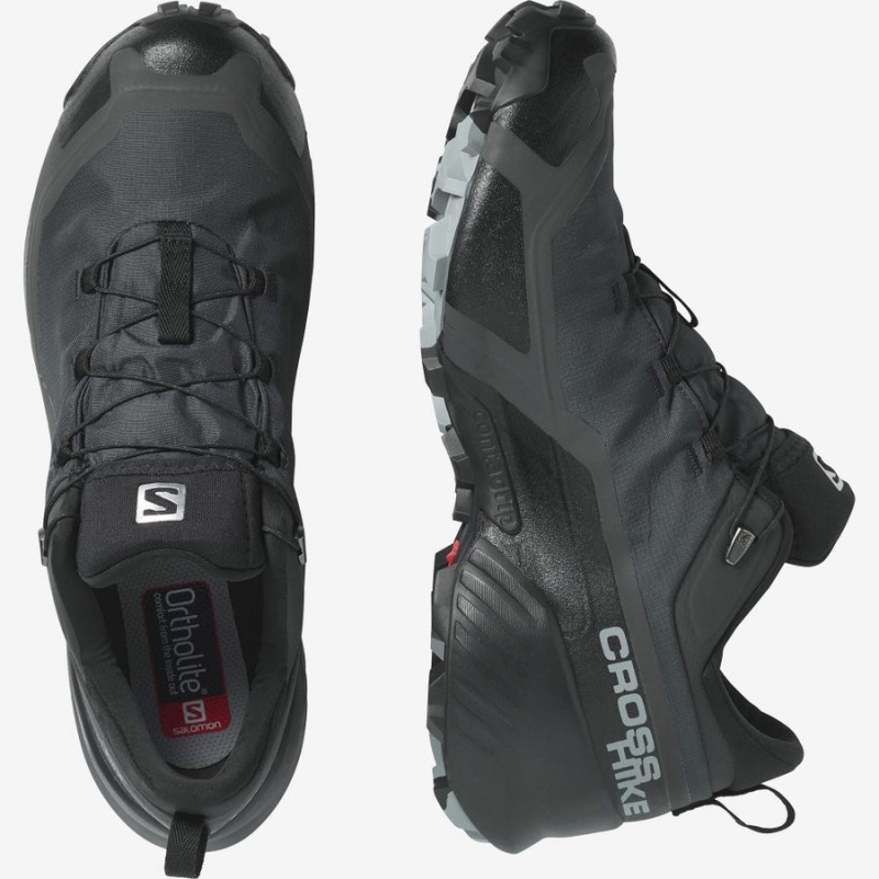 Zapatillas de Senderismo Salomon CROSS HIKE GORE-TEX Hombre Negras | UY 3609LIS