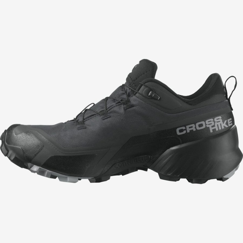 Zapatillas de Senderismo Salomon CROSS HIKE GORE-TEX Hombre Negras | UY 3609LIS