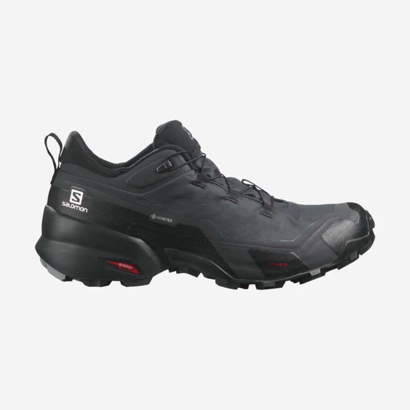 Zapatillas de Senderismo Salomon CROSS HIKE GORE-TEX Hombre Negras | UY 3609LIS