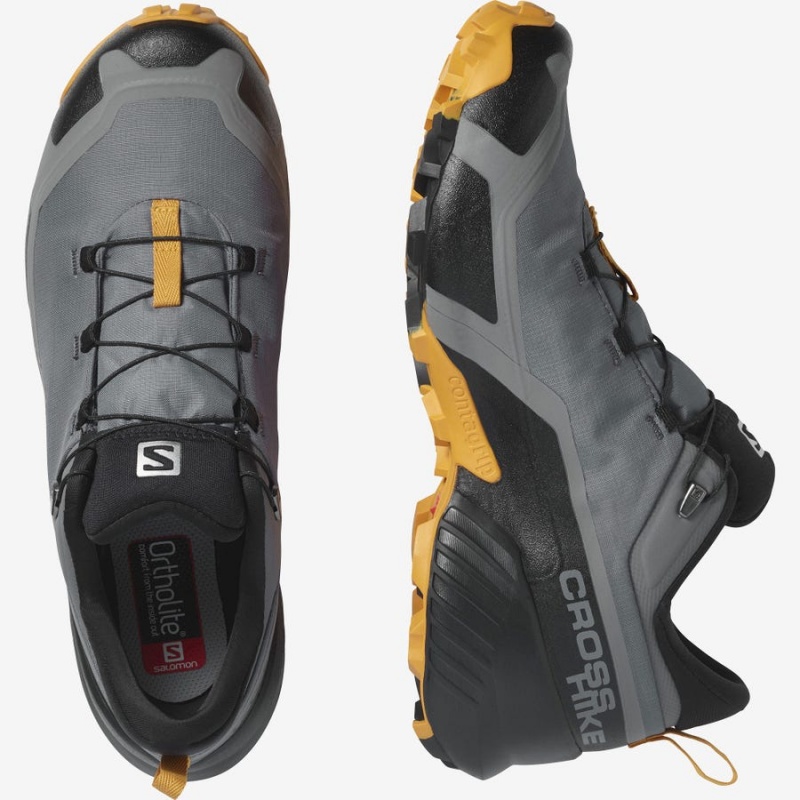 Zapatillas de Senderismo Salomon CROSS HIKE GORE-TEX Hombre Gris | UY 3608KOR