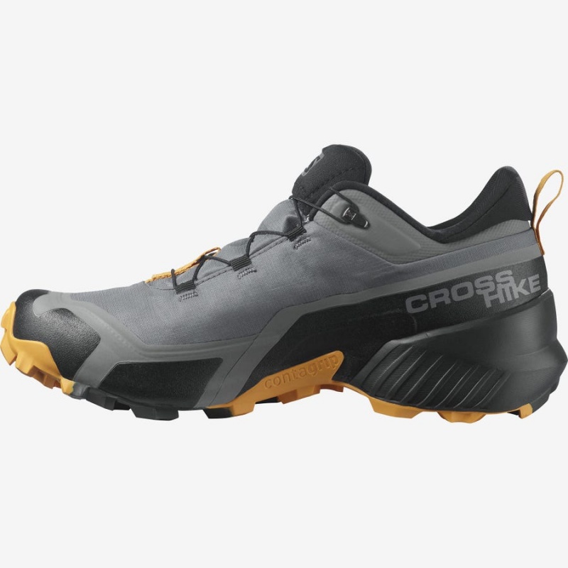 Zapatillas de Senderismo Salomon CROSS HIKE GORE-TEX Hombre Gris | UY 3608KOR