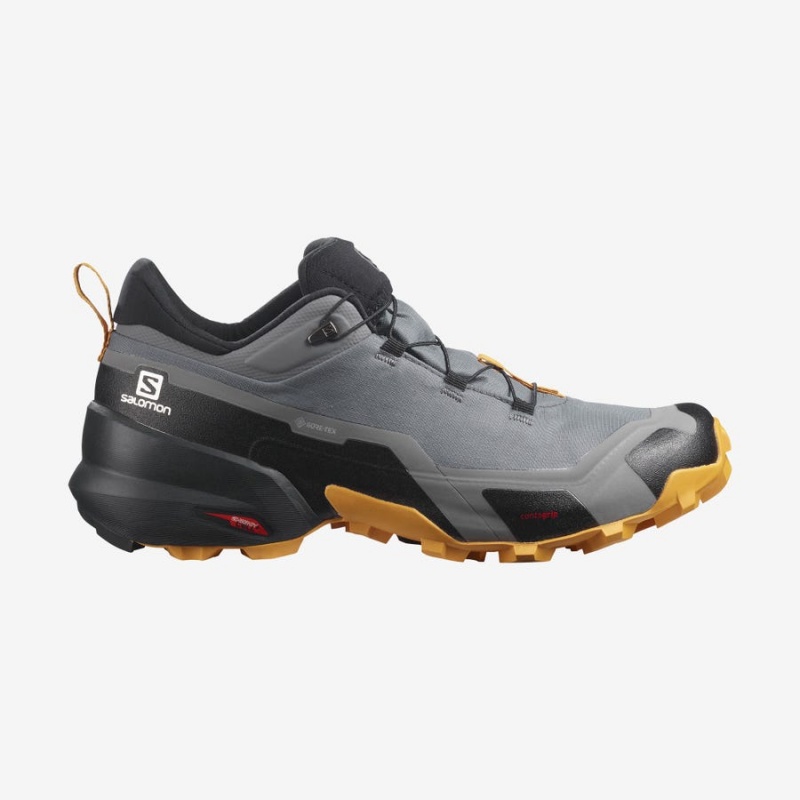 Zapatillas de Senderismo Salomon CROSS HIKE GORE-TEX Hombre Gris | UY 3608KOR