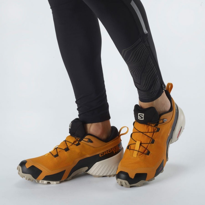 Zapatillas de Senderismo Salomon CROSS HIKE GORE-TEX Hombre Naranjas | UY 3607JPQ