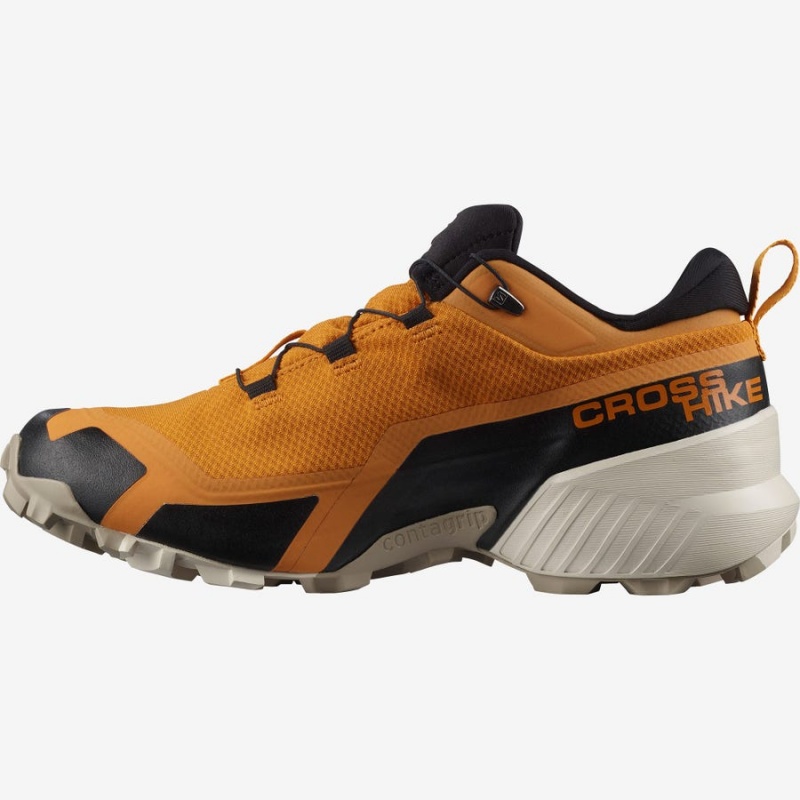 Zapatillas de Senderismo Salomon CROSS HIKE GORE-TEX Hombre Naranjas | UY 3607JPQ