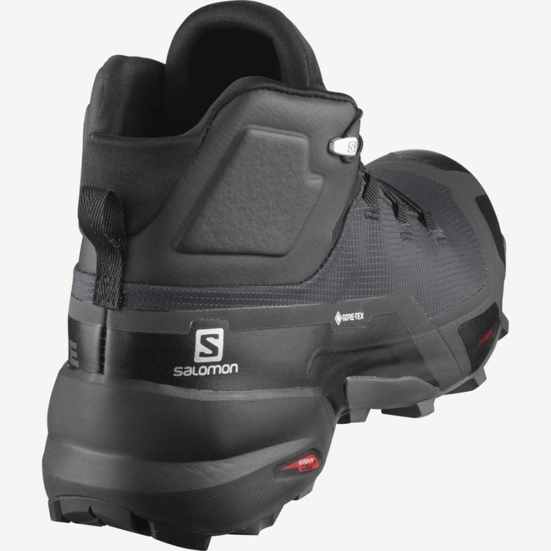 Zapatillas de Senderismo Salomon CROSS HIKE MID GORE-TEX Hombre Gris Negras | UY 3565QMA