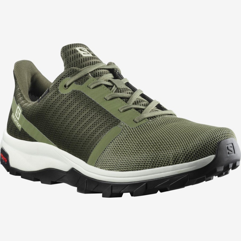 Zapatillas de Senderismo Salomon OUTBOUND PRISM GORE-TEX Hombre Verde Oliva | UY 3571GSO