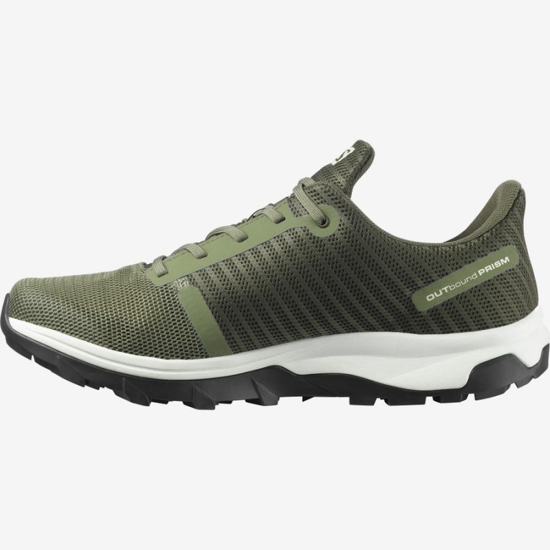 Zapatillas de Senderismo Salomon OUTBOUND PRISM GORE-TEX Hombre Verde Oliva | UY 3571GSO