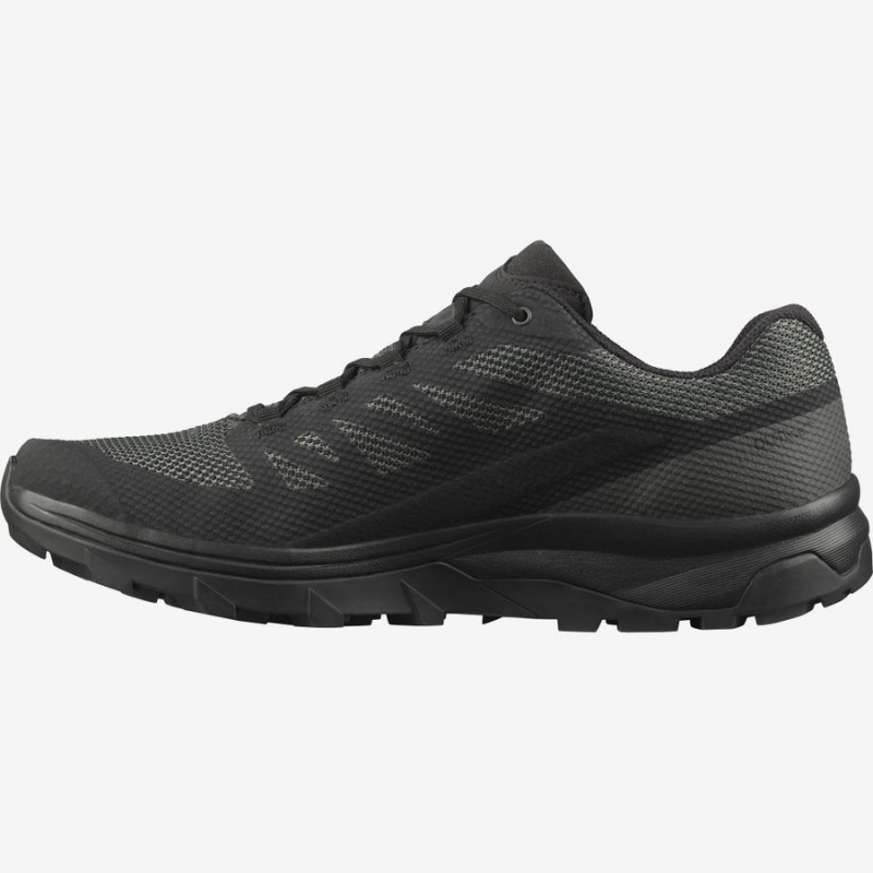 Zapatillas de Senderismo Salomon OUTLINE WIDE GORE-TEX Hombre Negras | UY 3610ZUT