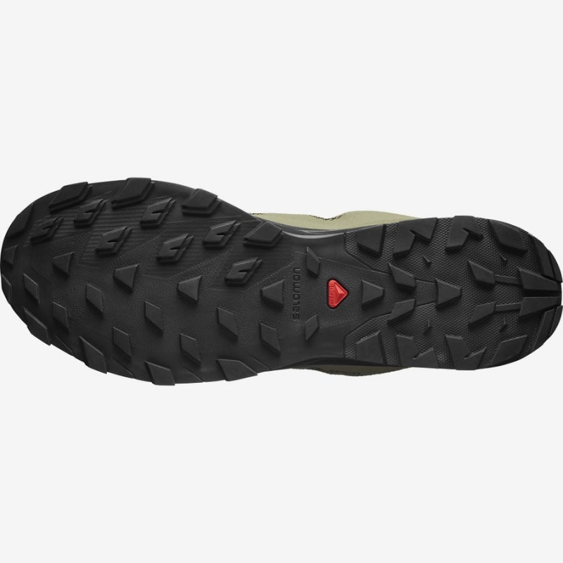 Zapatillas de Senderismo Salomon OUTLINE GORE-TEX Hombre Verde Oliva Negras | UY 3600AHK