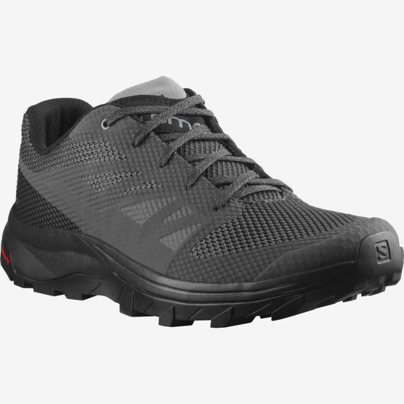 Zapatillas de Senderismo Salomon OUTLINE Hombre Gris Negras | UY 3560CTV