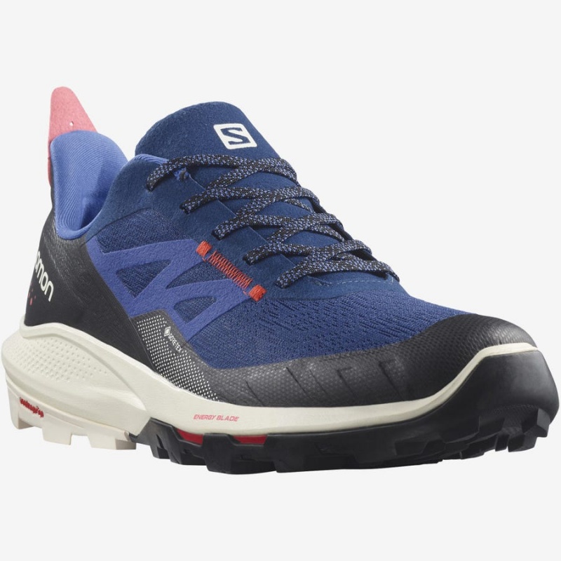 Zapatillas de Senderismo Salomon OUTPULSE GORE-TEX Hombre Azul Marino | UY 3580JPQ