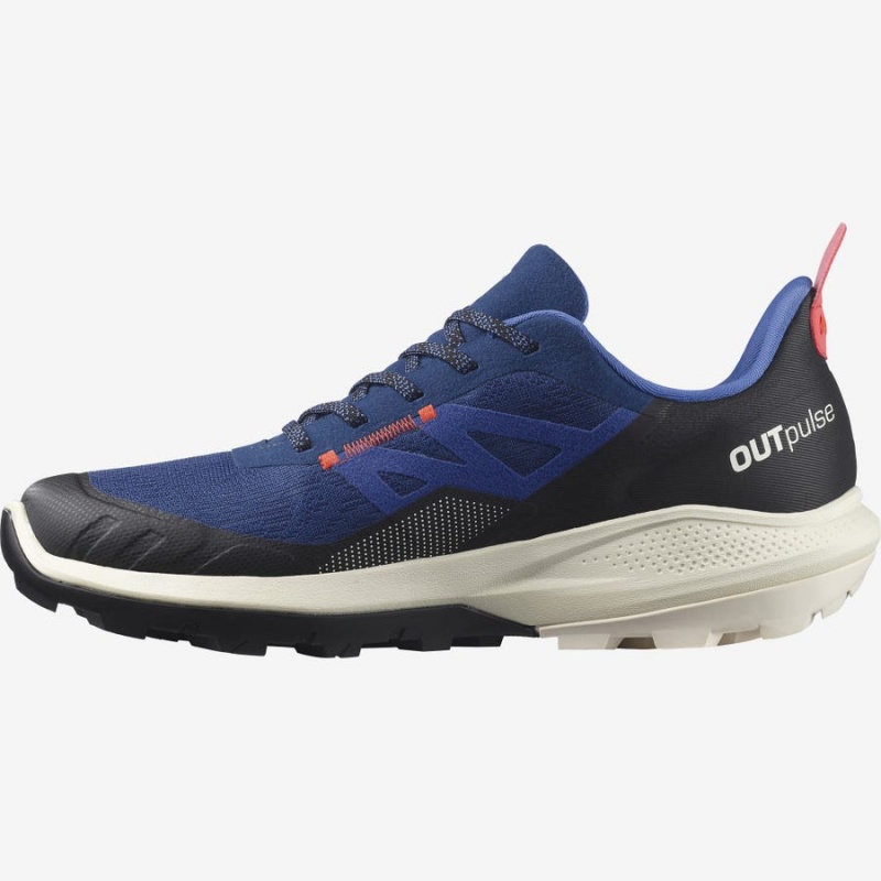 Zapatillas de Senderismo Salomon OUTPULSE GORE-TEX Hombre Azul Marino | UY 3580JPQ