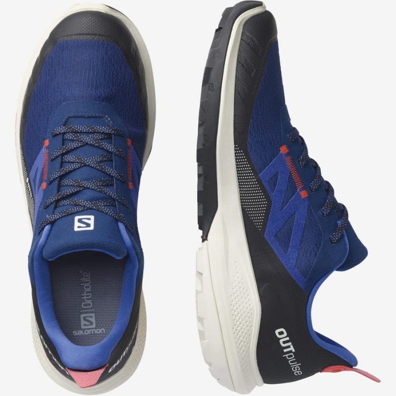 Zapatillas de Senderismo Salomon OUTPULSE GORE-TEX Hombre Azul Marino | UY 3580JPQ