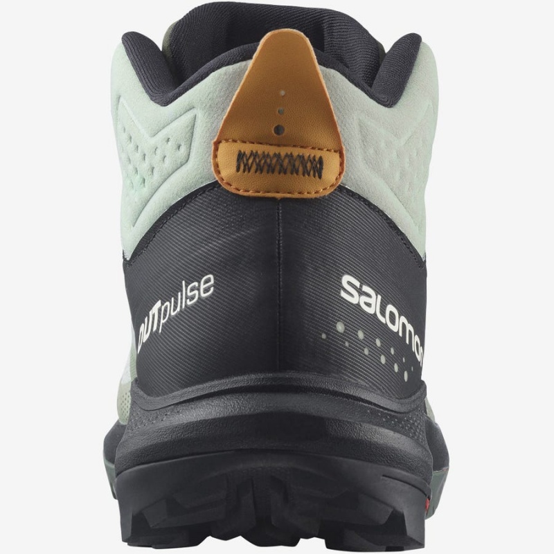 Zapatillas de Senderismo Salomon OUTPULSE MID GORE-TEX Hombre Negras Turquesa | UY 3540EBC