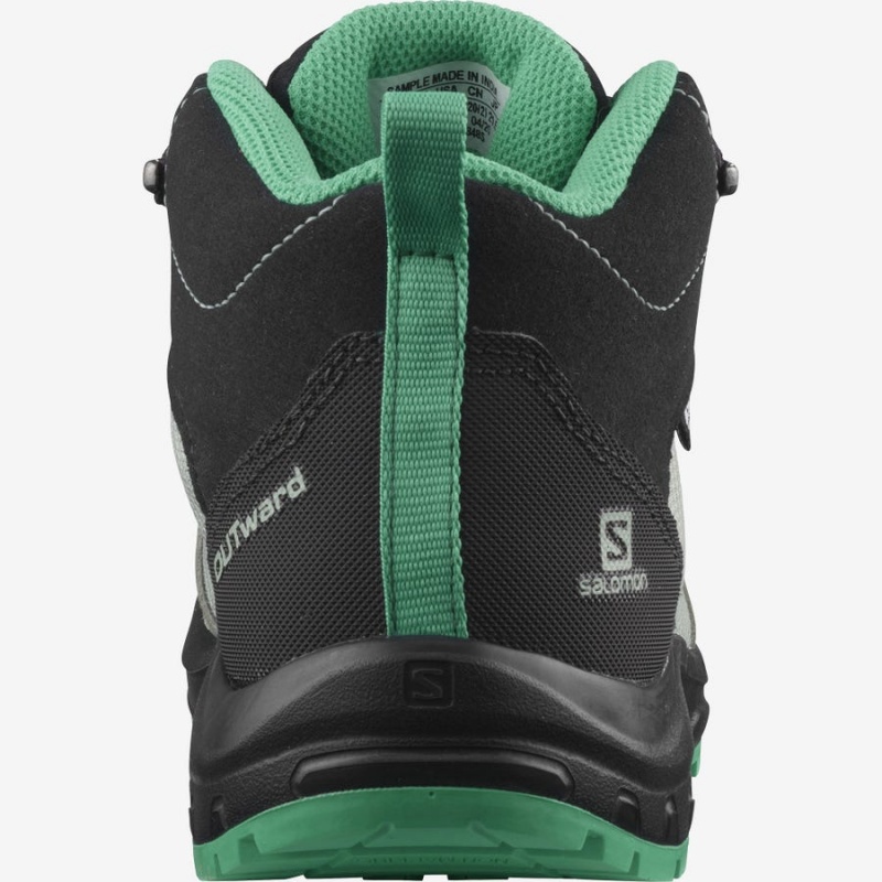 Zapatillas de Senderismo Salomon OUTWARD CLIMASALOMON™ WATERPROOF Niños Verde Menta | UY 2040WNB