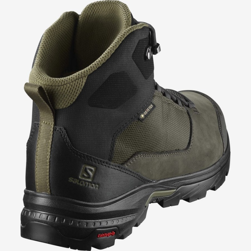 Zapatillas de Senderismo Salomon OUTWARD GORE-TEX Hombre Negras Verde Oliva | UY 3606HAP