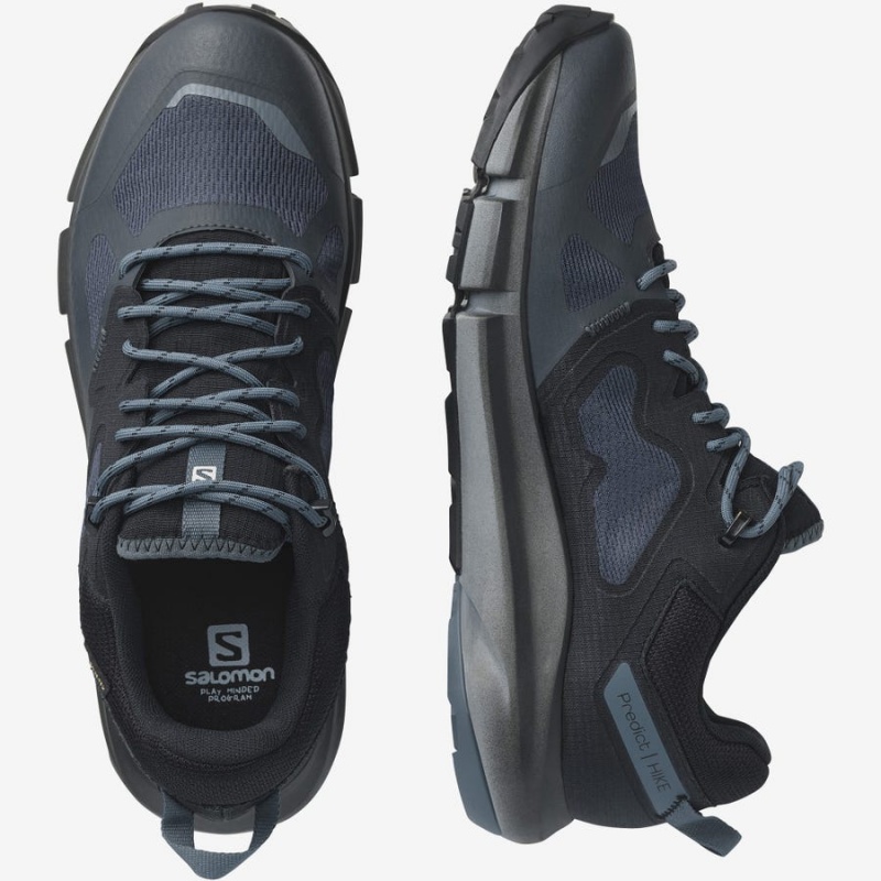 Zapatillas de Senderismo Salomon PREDICT HIKE GORE-TEX Hombre Gris Negras | UY 3551DFM