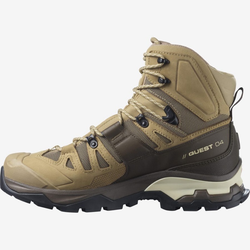 Zapatillas de Senderismo Salomon QUEST 4 GORE-TEX Hombre Marrones | UY 3564MQZ