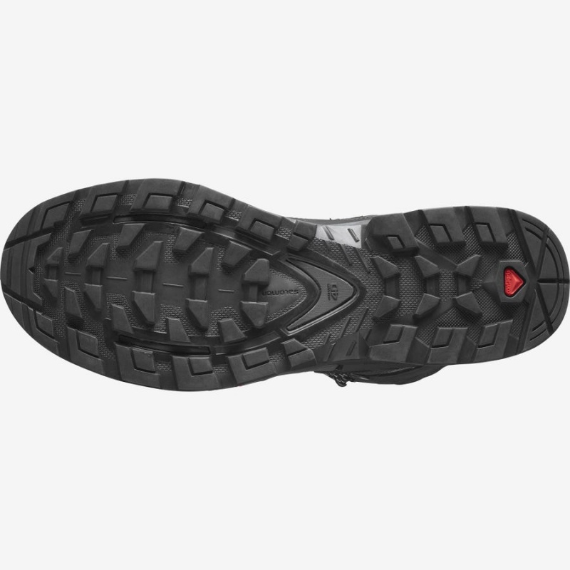 Zapatillas de Senderismo Salomon QUEST 4 GORE-TEX Hombre Gris Negras | UY 3562BEX