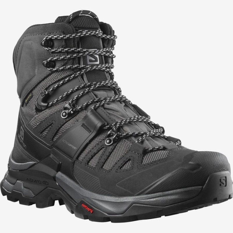 Zapatillas de Senderismo Salomon QUEST 4 GORE-TEX Hombre Gris Negras | UY 3562BEX