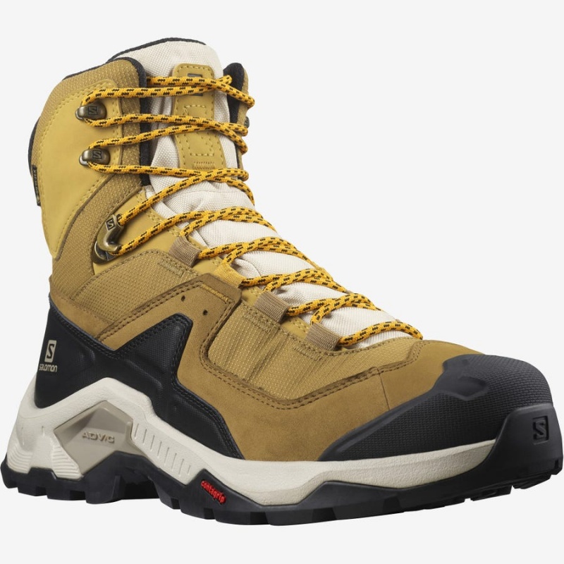 Zapatillas de Senderismo Salomon QUEST ELEMENT GORE-TEX Hombre Amarillo | UY 3547PJJ