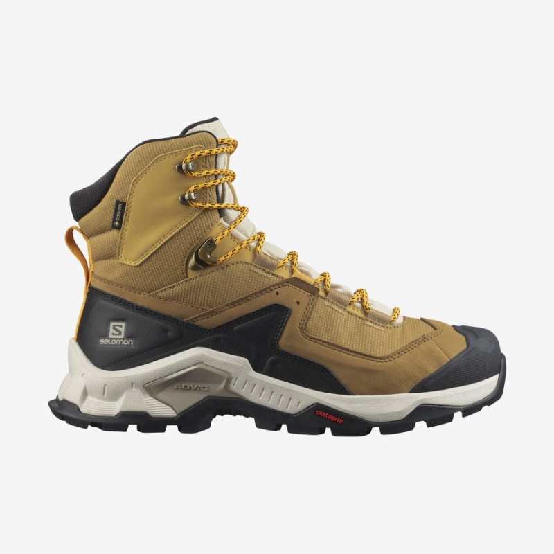 Zapatillas de Senderismo Salomon QUEST ELEMENT GORE-TEX Hombre Amarillo | UY 3547PJJ