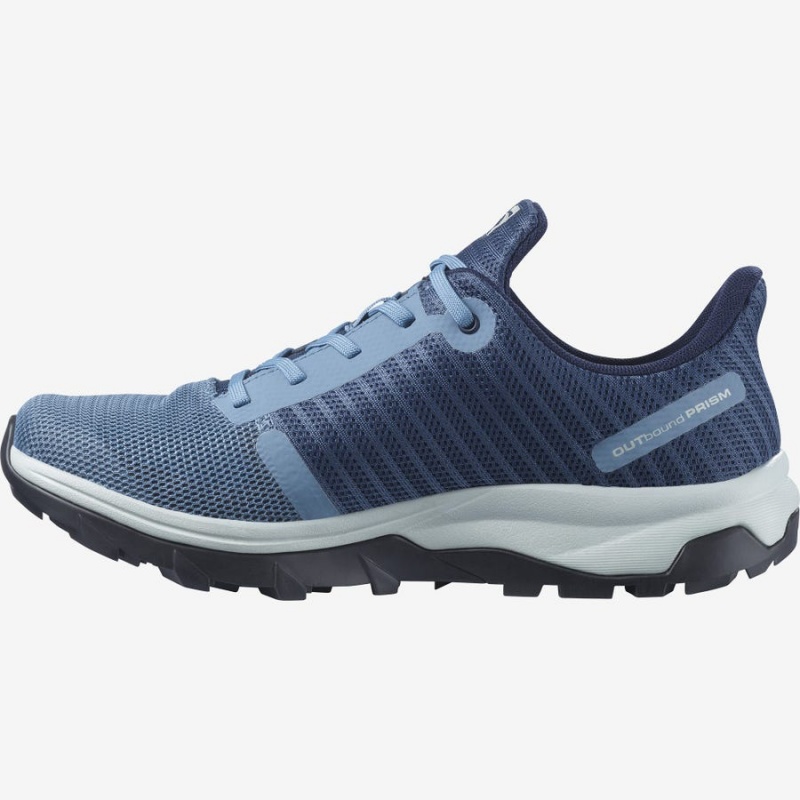 Zapatillas de Senderismo Salomon WoOUTBOUND PRISM GORE-TEX Mujer Azules | UY 2844HAP